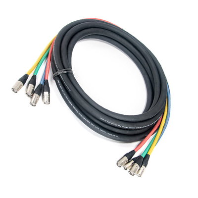 CAT6 Tactische Ethernet-kabel Schilded Quad-kabel met 2' Fantails aan elk uiteinde