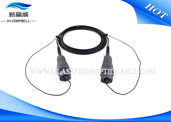 Kabels van het de Vezel de Optische Flard van IP67 LC/LC-1m Volledige AXS-Huisvesting op Beide Industriële Einden