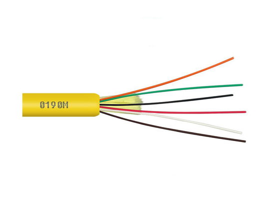De oranje Glasvezel Optische Kabel GJFJV 12/24 boort Multiwijze 2KM tot 4KM per Spoel uit