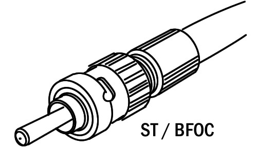 St-025 st-10 st-20 ST (BFOC) patchcord met plastic optische vezelschakelaar