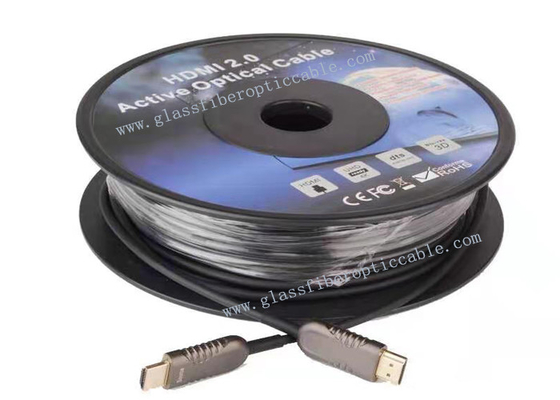 Zwarte Paintcoat 5V levert 18,2 Gbps 4K 60HzHDMI AOC Kabel