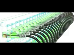 2 X Glasvezel Om3 + 2 X 14 AWG + 2 X Cat6a Kabel Hybride Koperen Glasvezel Kabel