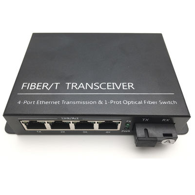 Kwaliteit  SC 2 RJ45 Fiber Optic Transceiver 850nm 1310nm 1550nm Single Mode 10 / 100m fabriek