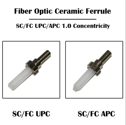 200um 300um 400um 600um FC Zirconia Ceramic Ferrule Optische vezelapparatuur voor aansluitingsaanpassing