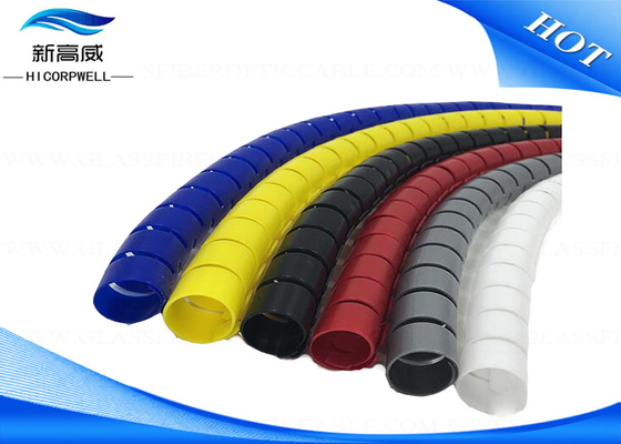 PP Rubber Hose Cover Protector Spiral Hose Guard For Fiber Optic Patch Cables