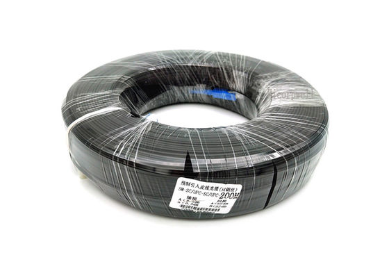 6.5-6.8mm Outer Dia Glass Fiber Optic Cable Zwart Kleur Single Multi Mode voor veelzijdige industriële toepassingen