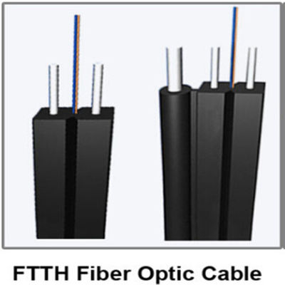 6.5-6.8mm Outer Dia Glass Fiber Optic Cable Zwart Kleur Single Multi Mode voor veelzijdige industriële toepassingen