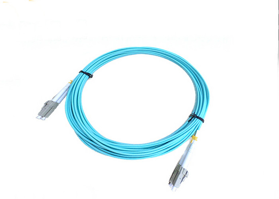 LC UPC LC UPC MM 3.0 DX LSXH PVC 2M Fiber Patch Cables Orange