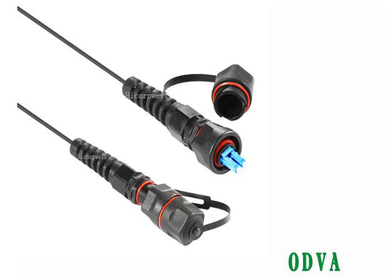 Twee/Vier Kern de Tactische Kabel van FO met Volgzame Stop van ODVA 4.8mm tot 7.0mm OD