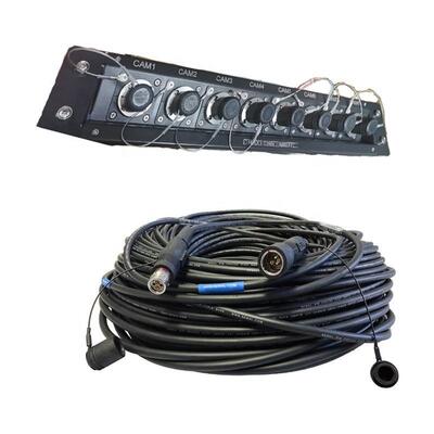 Outdoor Broadcast PUR Camera Cable 3K93C SMPTE 304M 311M 4 Koper Power Electric Hybrid Connector Glasvezelkabel