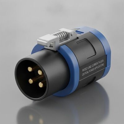 Nominale lijnstroom 4,55A powercon connector met vergrendelingsmechanisme en superieure elektrische aansluiting voor kritieke energietoepassingen