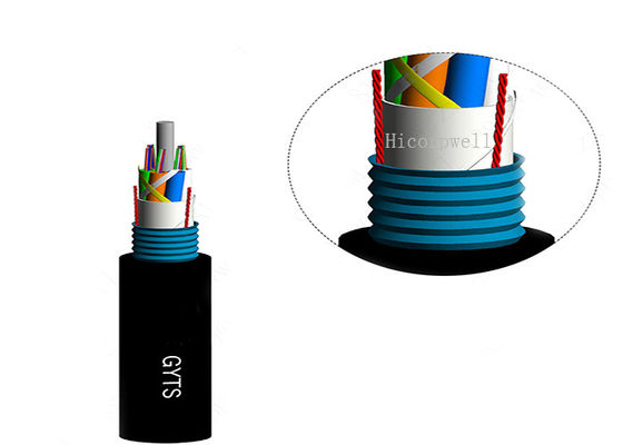 GYTS stelen Gepantserde Kern 24/48/96/144 van de de Glasvezel Optische Kabel van SM Ondergrondse