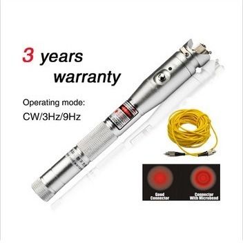 De Vezel van 5MW 10MW 20MW het Testen Schede van het de Detector30mw Zwarte Leer van de Hulpmiddelen de Visuele Fout