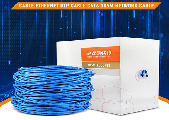 23AWG Unshielded UTP CCA 1000ft Cat6-Netwerk Ethernet Lan Cable Fluke Tested