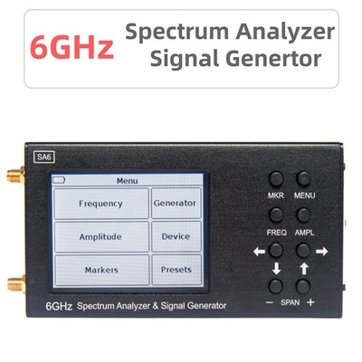 35 tot 4500 van de het Spectrumanalysator van Mhz SA6 6GHz het Draagbare Signaal Genertor voor WiFi, 2G, 3G, 4G, LTE, CDMA, DCS, GSM, GPRS